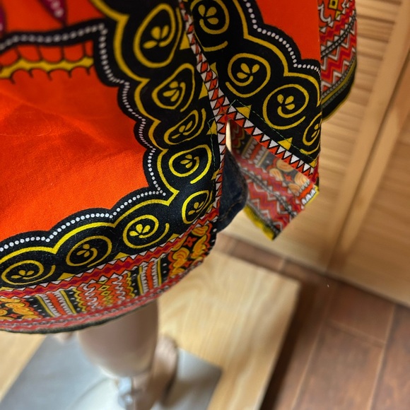 Women’s OS kimono 100% cotton pockets cruise beach pool tribal design - Picture 8 of 8